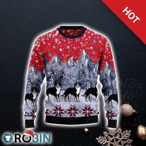 Bernese Mountain Dog Snow Ugly Christmas Sweater, Dog Lover Christmas Sweater