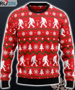 Bigfoot Ugly Christmas Sweater