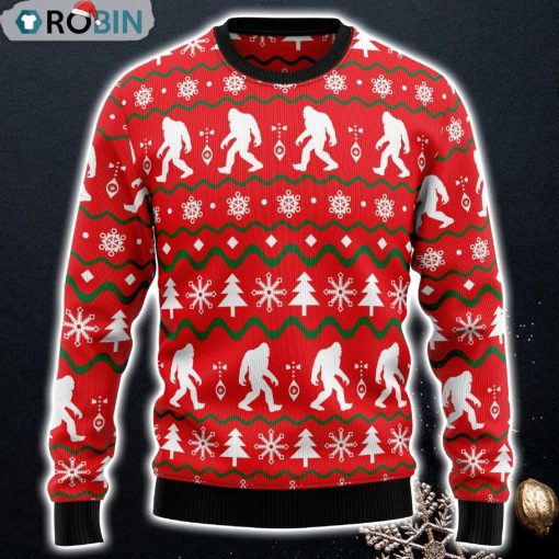 Bigfoot Ugly Christmas Sweater