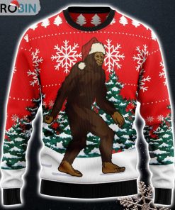 Bigfoot Design 3D Printed Ugly Christmas Sweater