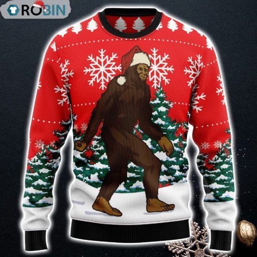 Bigfoot Design 3D Printed Ugly Christmas Sweater