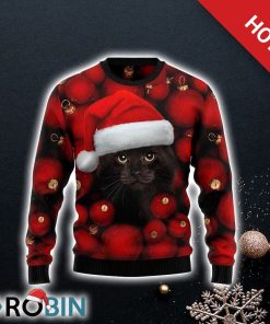 Black Cat Christmas Funny Family Ugly Christmas Sweater For Cat Lover Christmas Black Cat Christmas Funny Family Ugly Christmas Sweater For Cat Lover Christmas