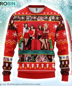 Black Pink Music Band Merry Xmas Gift Ugly Christmas Sweater