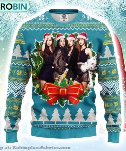 Black Pink Music Band Merry Xmas Gift Ugly Christmas Sweater 325