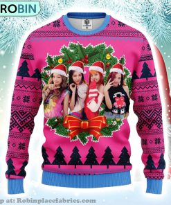Black Pink Music Band Merry Xmas Gift Ugly Christmas Sweater 327