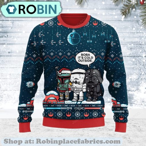 Boba Fett It’s Cold Outside Ugly Christmas Sweater All Over Print Sweatshirt
