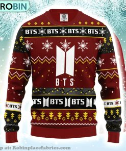 Bts Music Band Merry Xmas Gift Bts Band Logo Ugly Christmas Sweater