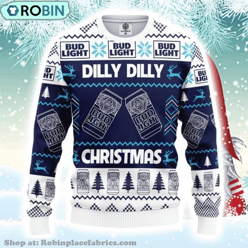 Bud Light Dilly Dilly Merry Xmas Gift Ugly Christmas Sweater