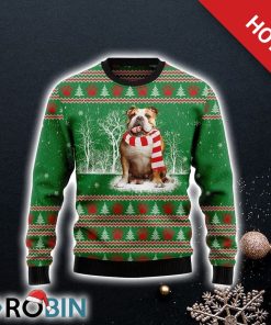 Bulldog True Friend Ugly Christmas Sweater, Pet Lover Christmas Sweater