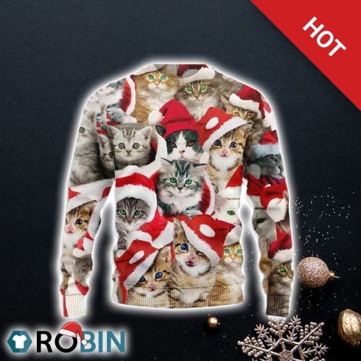 Cat Christmats Ugly Christmas Sweater For Cat Lover Christmas
