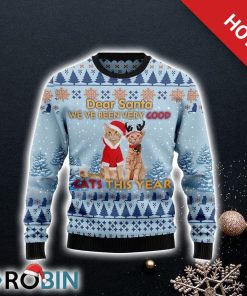 Cat Dear Santa Ugly Christmas Sweater For Cat Lover Christmas