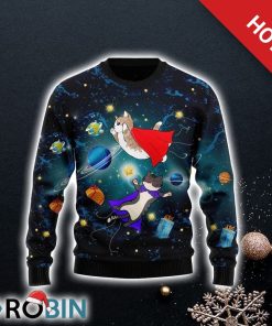 Cat Galaxy Ugly Christmas Sweater For Cat Lover Christmas