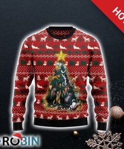 Cat Naughty Pine Ugly Christmas Sweater For Cat Lover Christmas