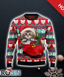 Cat Socks Ugly Christmas Sweater For Cat Lover Christmas