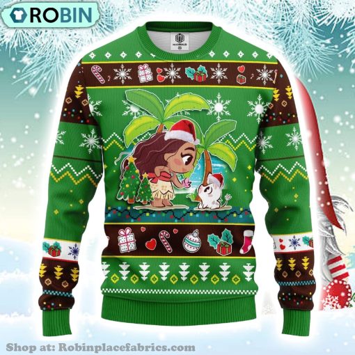 Chibi Moana Disney Ugly Christmas Sweater