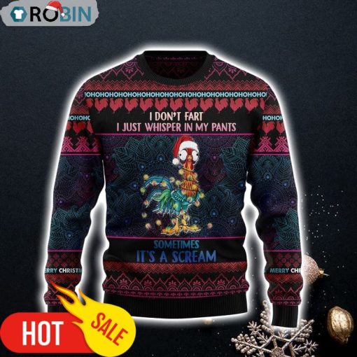 Chicken Funny Christmas For Men And Women Ugly Sweater Gift