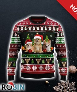 Chihuahua Group Beauty Ugly Christmas Sweater, Pet Lover Christmas Sweater