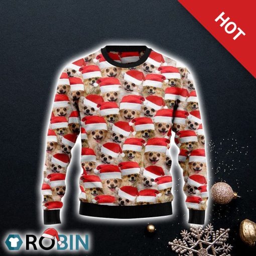 Chihuahua Ugly Christmas Sweater, Pet Lover Christmas Sweater