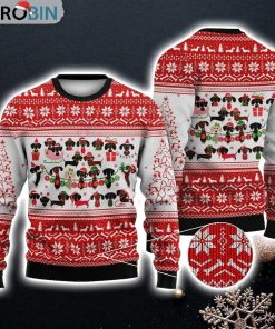 Christmas Day’s Little Dachshund Dogs Gift For Christmas Ugly Christmas Sweater