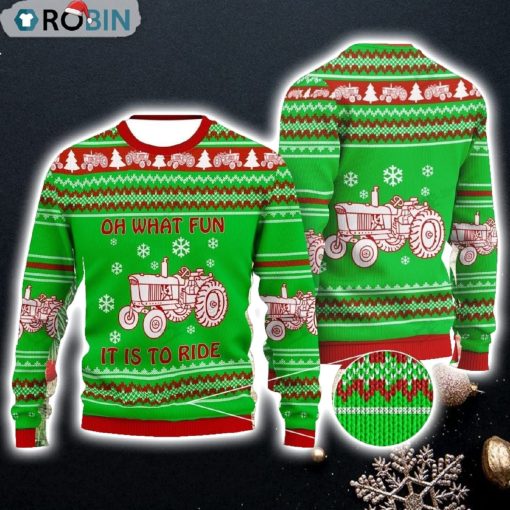 Christmas Day’s Tractor Gift For Christmas Ugly Christmas Sweater
