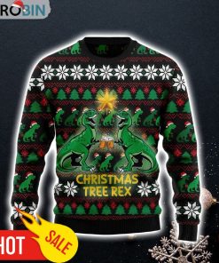 Christmas Tree Rex Ugly Christmas Sweater