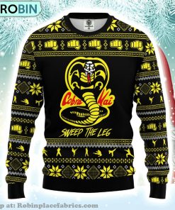 Cobra Kai Sweep The Leg Ugly Christmas Sweater