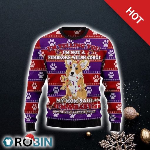 Corgi Dog Ugly Christmas Sweater, Dog Lover Christmas Sweater