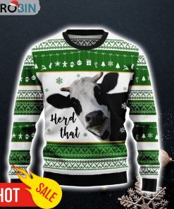 Cow Herd That Ugly Christmas Sweater