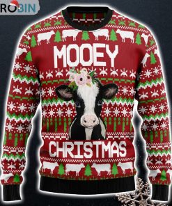 Cow Mooey Christmas Ugly Christmas Sweater