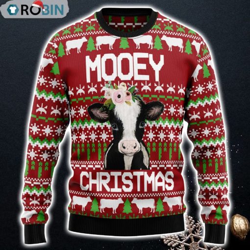 Cow Mooey Christmas Ugly Christmas Sweater