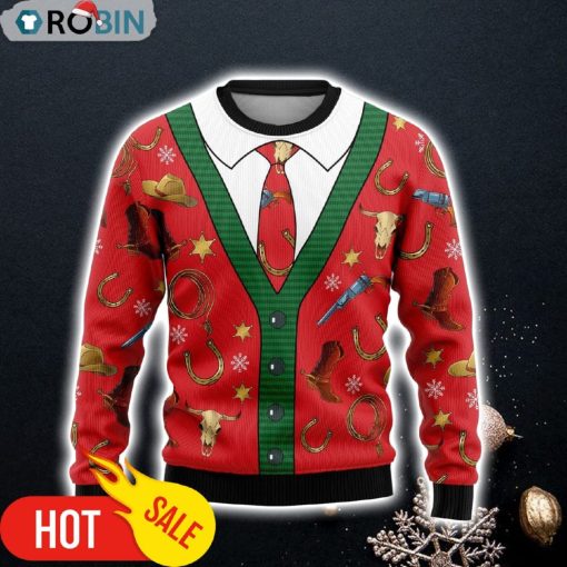 Cowboy Ugly Christmas Sweater