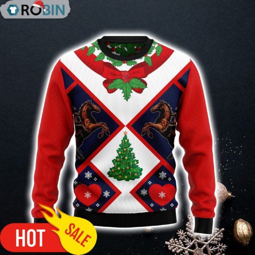 Cowboy Design 3D Printed Ugly Christmas Sweater