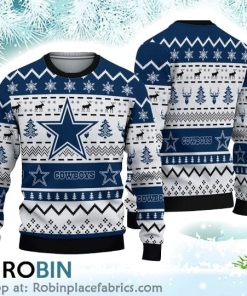 Cowboys Football Team Christmas Ugly Sweater 3D Printed
