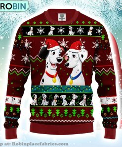 Cute 101 Dalmatians Merry Xmas Gift Ugly Christmas Sweater