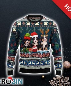Cute Bernese Mountain Dog Christmas Ugly Christmas Dog Lover Christmas Sweater