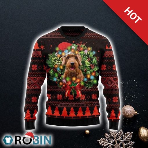 Cute Goldendoodle Dog Ugly Christmas Sweater, Dog Lover Christmas Sweater