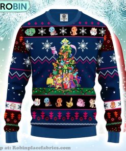 Cute Pokemon Tree Ugly Christmas Sweater