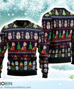 Cute Santa Christmas Ugly Sweater 3D Printed