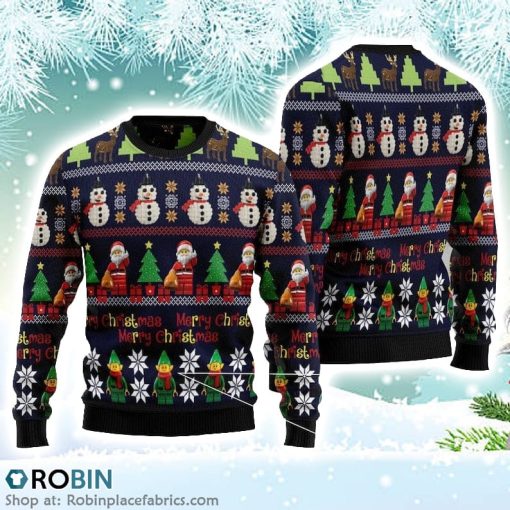 Cute Santa Christmas Ugly Sweater 3D Printed