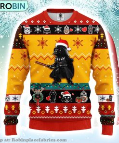 Cute Santa Darth Vader Ugly Christmas Sweater