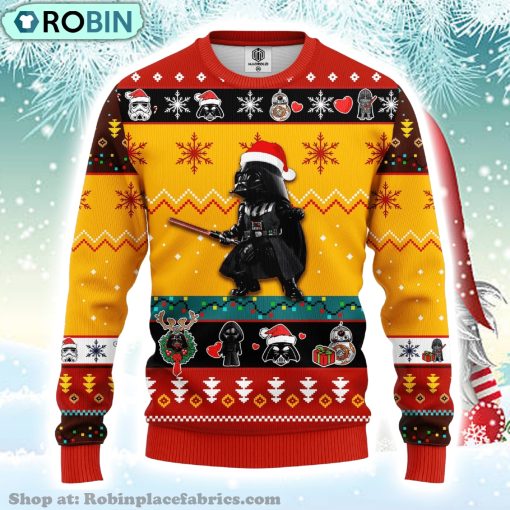 Cute Santa Darth Vader Ugly Christmas Sweater