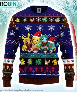 Cute Santa Pokemon Ugly Christmas Sweater