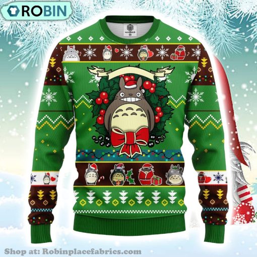 Cute Totoro Merry Xmas My Neighbor Totoro Studi Ghibli Ugly Christmas Sweater