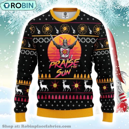 Dark Souls Praise The Sun Ugly Christmas Sweater
