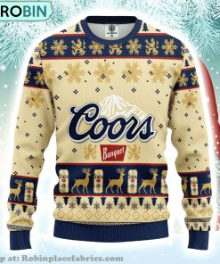 Deer Coors Banquet Beer Ugly Christmas Sweater