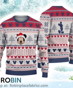 Disney Mickey Christmas Unisex Christmas Ugly Sweater 3D Printed