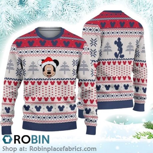 Disney Mickey Christmas Unisex Christmas Ugly Sweater 3D Printed
