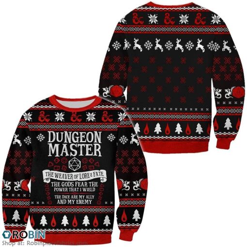 Dnd Classes Collection Christmas Ugly Sweater 3D Printed