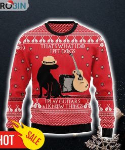 Dog Guitar Christmas Ugly Christmas Sweater