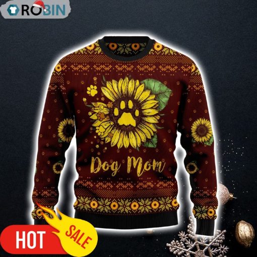 Dog Mom Ugly Christmas Sweater